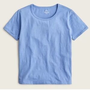 J. Crew '90s cropped organic slub cotton T-shirt Size Large